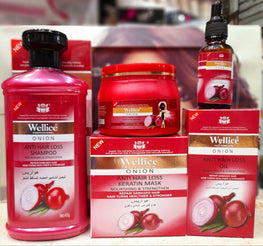 Deal Of 3 Wellice Deal Onion Shampoo Onion Oil 'Hair Mask Best Deal